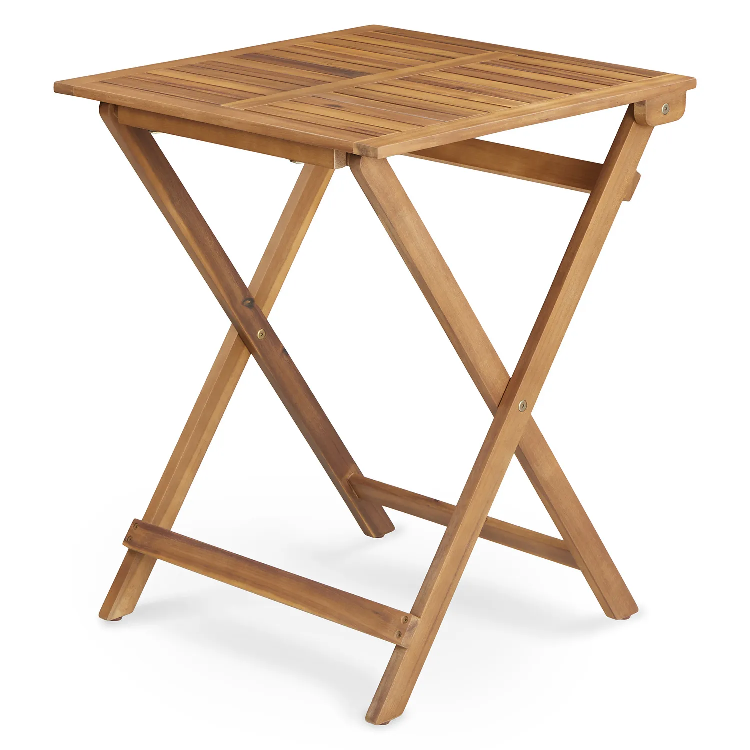 Elanora Outdoor Folding Cafe Table - Light Acacia - Image 3