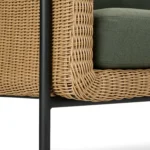 Aby 69.5_ Outdoor Loveseat - Dravite Green