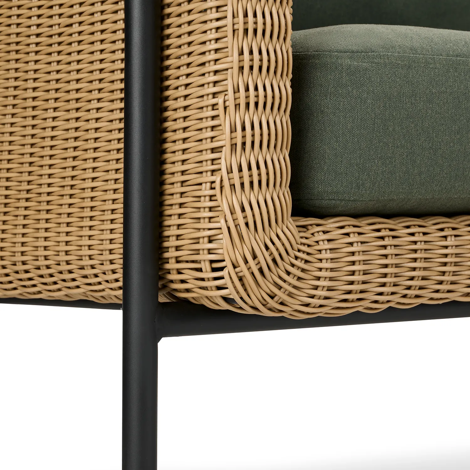 Aby 69.5_ Outdoor Loveseat - Dravite Green - Image 5