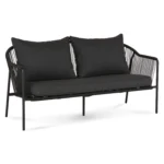 Calicut 67_ Outdoor Loveseat - Coast Black