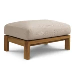 Cove 34.25_ Outdoor Ottoman - Basket Beige