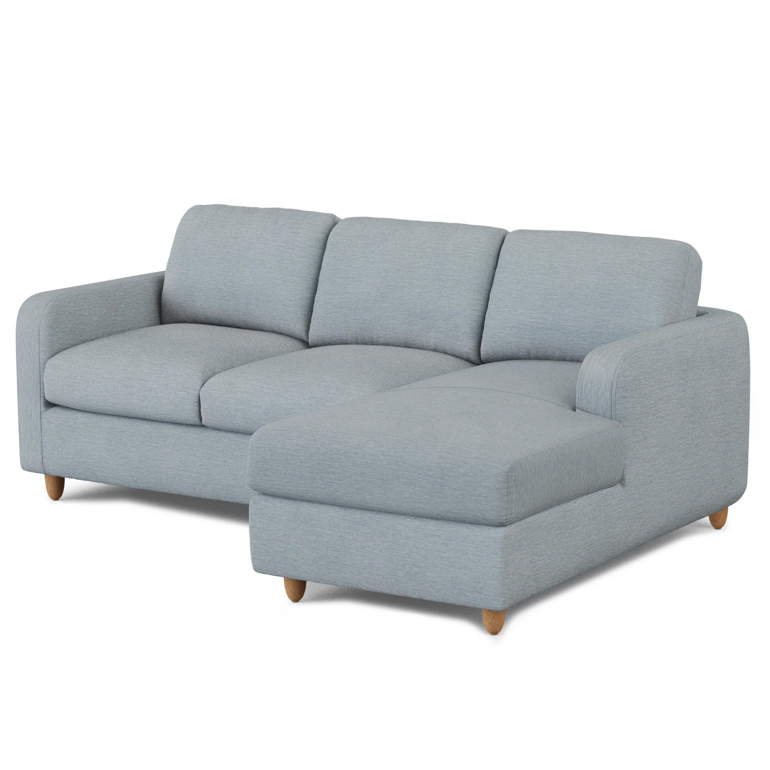 Vati 90.5_ Right Storage Sectional - Silver Light Blue - Image 13
