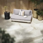 Lubek 50_ Outdoor Low Loveseat - Beach Sand