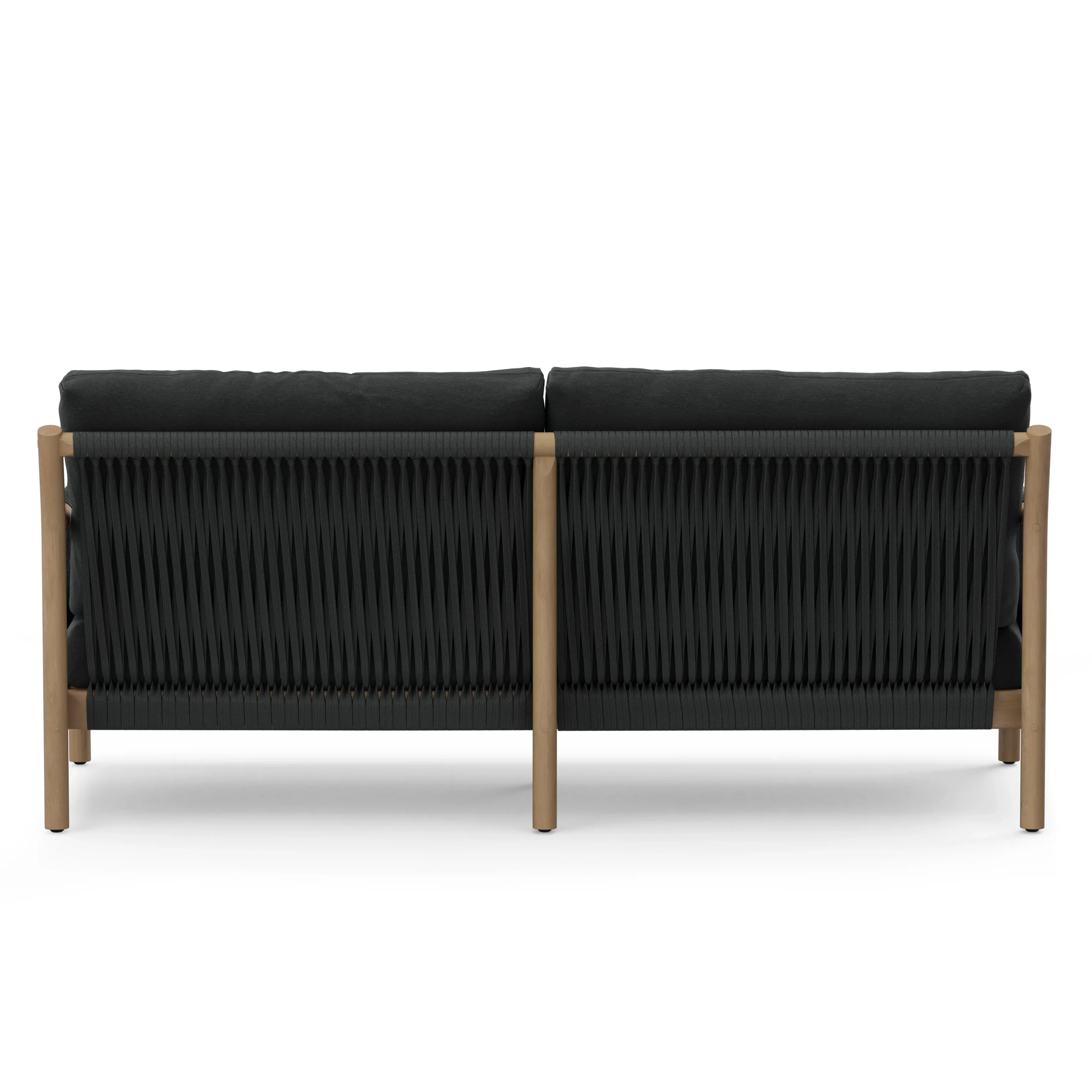 Rosa 80_ Outdoor Sofa - Dravite Black - Image 9