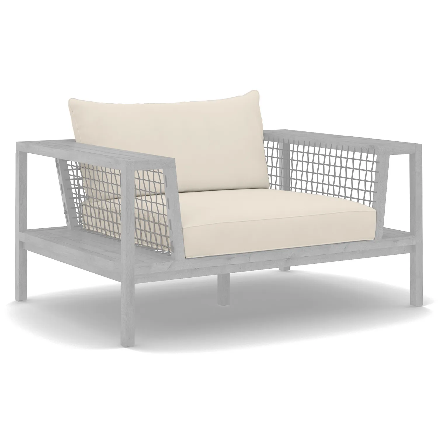 Callais Outdoor Lounge Chair Cushion Cover Set - Dravite Ivory - Image 4