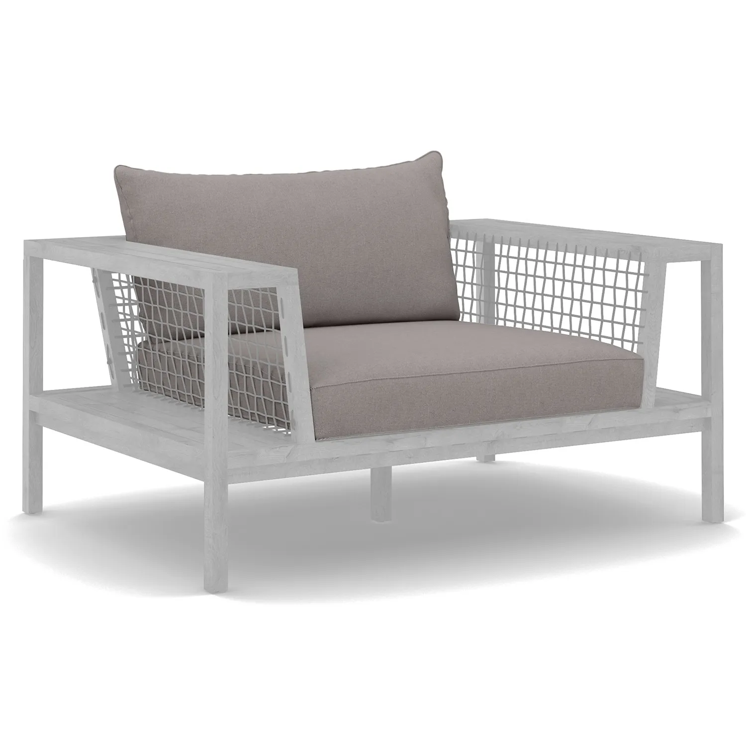 Callais Outdoor Lounge Chair Cushion Cover Set - Taupe Gray - Image 4