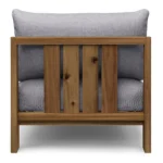 Cove 34.25_ Outdoor Armless Chair Module - Basket Gray