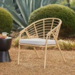 Dalarna 25_ Outdoor Lounge Chair - Dravite Ivory