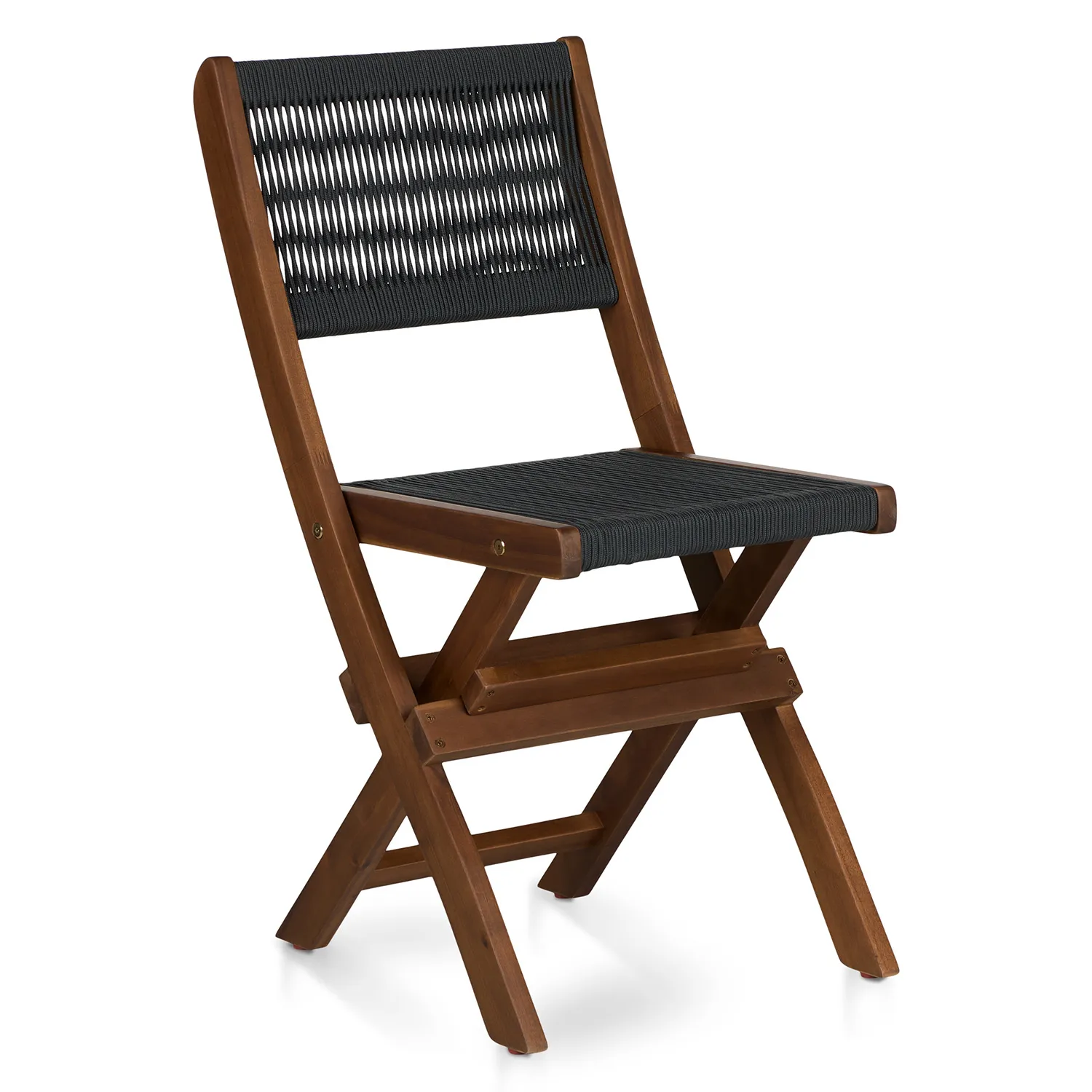 Elanora Outdoor Folding Dining Chair - Dark Acacia - Image 10