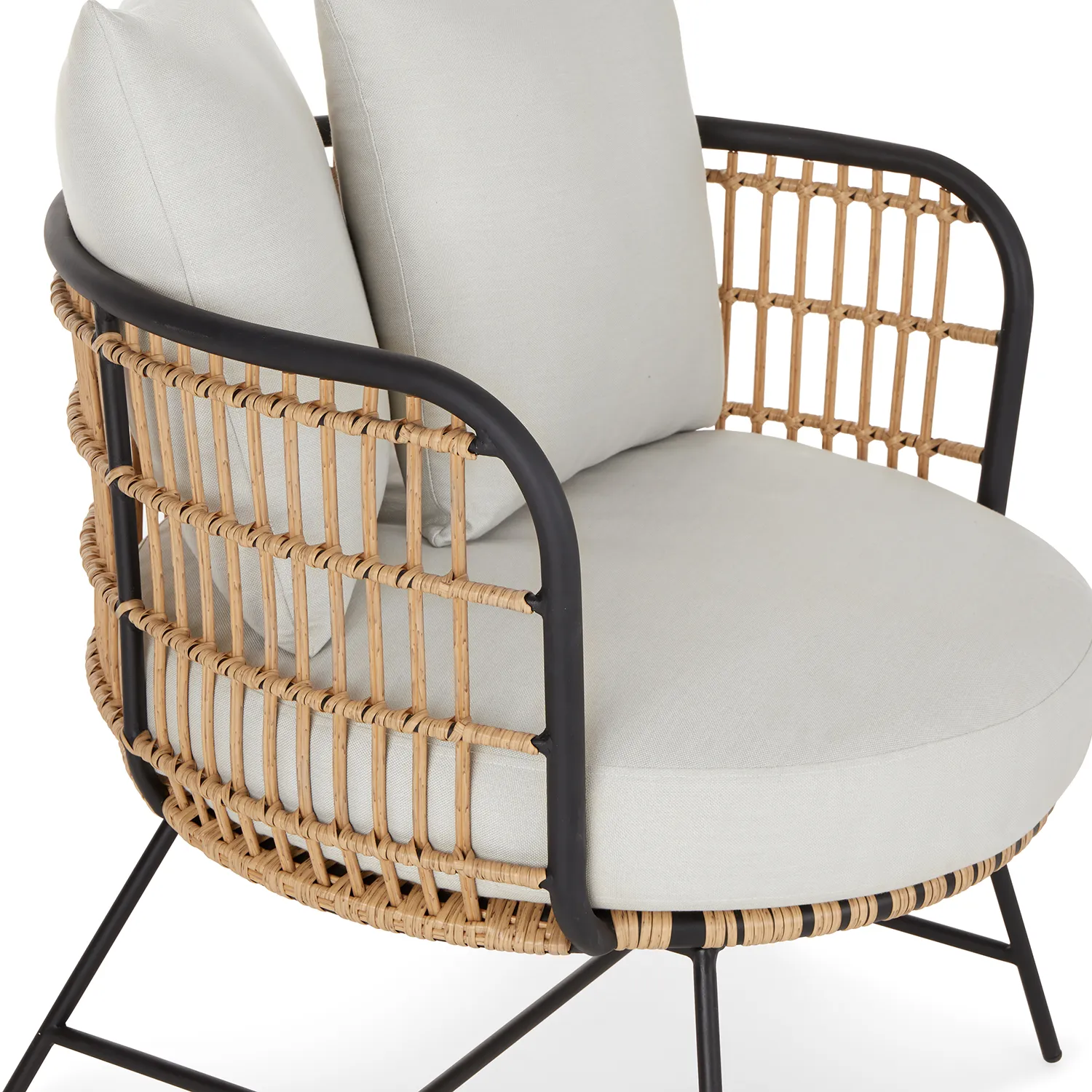 Onya 31.5_ Outdoor Lounge Chair - Lily White - Image 12