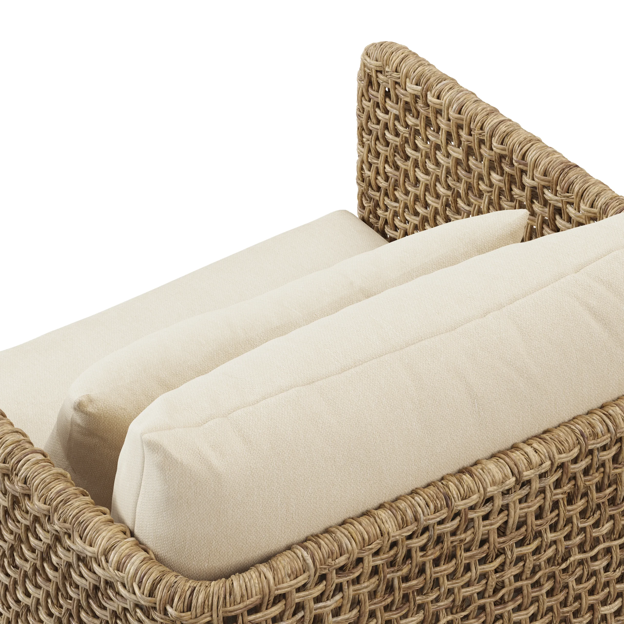 Robbi 32.5_ Outdoor Swivel Chair - Dravite Ivory - Image 3