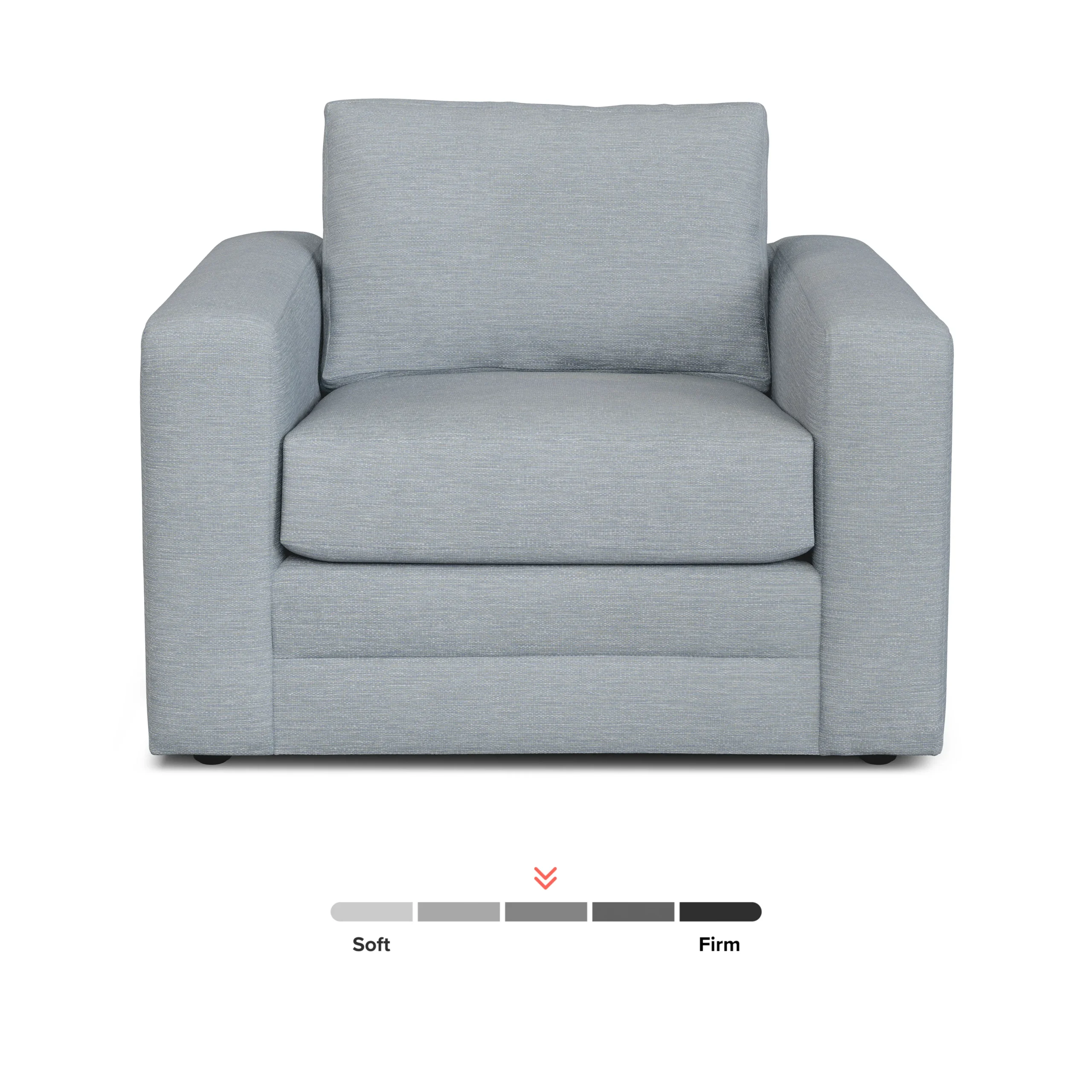 Riley 42_ Lounge Chair - Silver Light Blue - Image 9