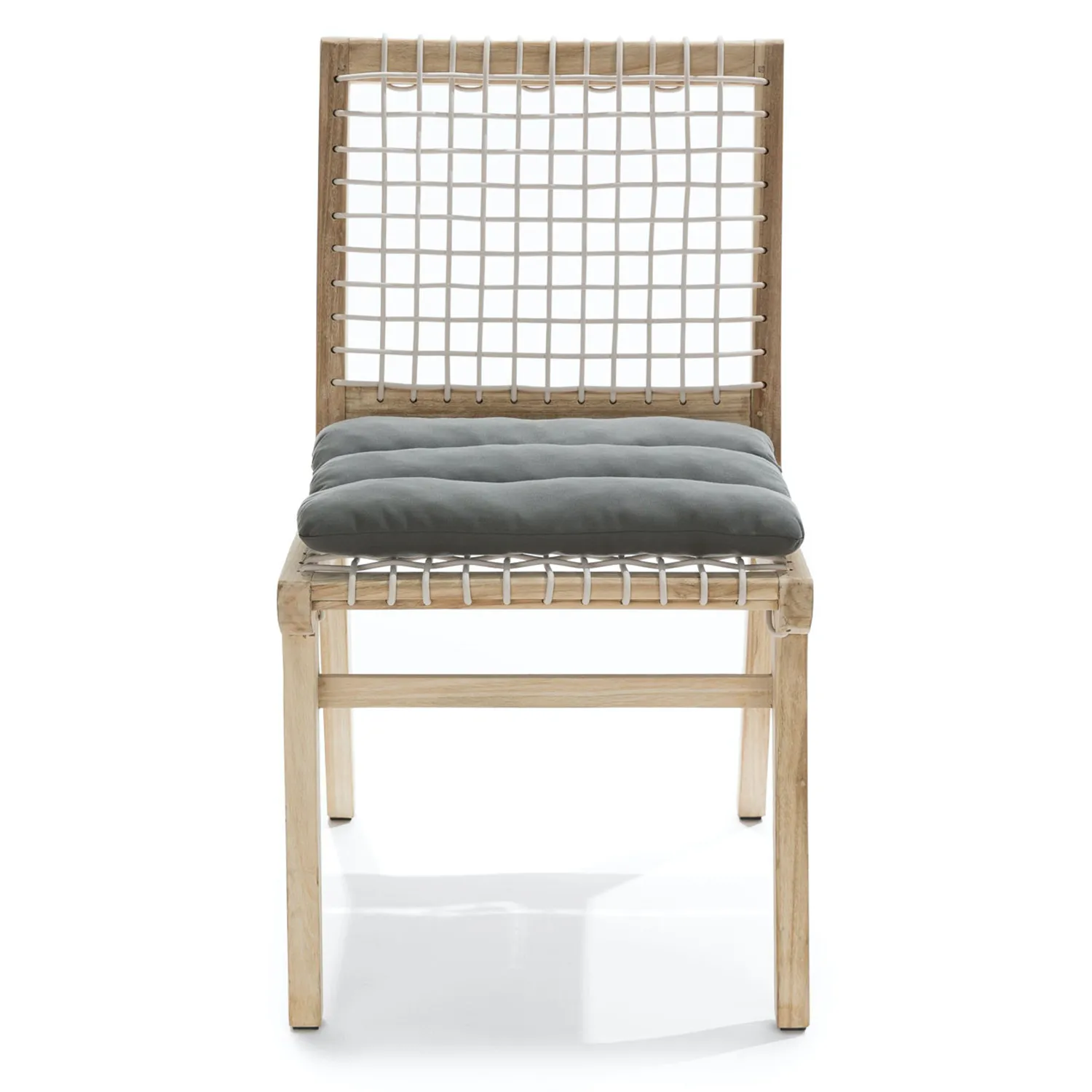 Teaka Outdoor Dining Chair - Natural Teak - Image 4