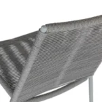 Zina Outdoor Stackable Dining Chair - Heathered Gray