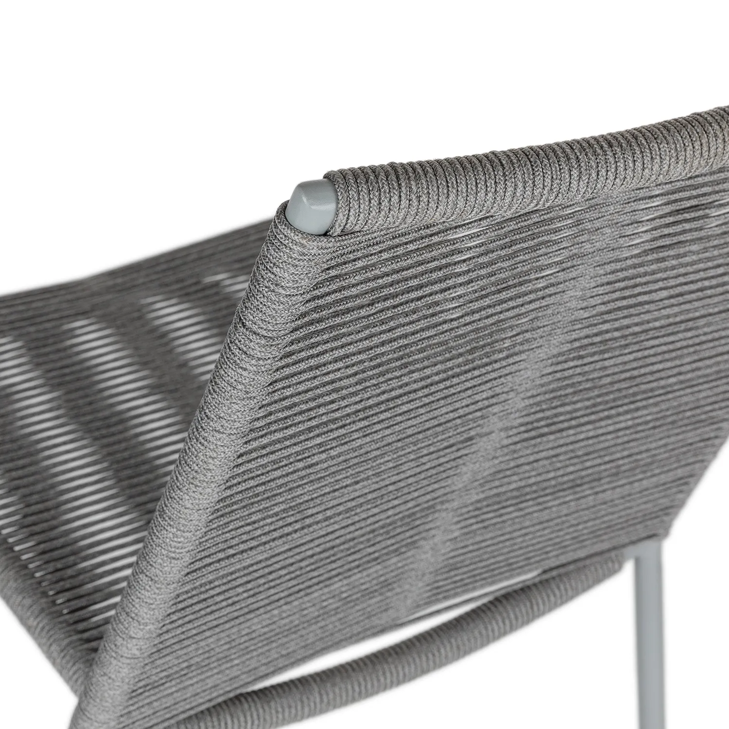 Zina Outdoor Stackable Dining Chair - Heathered Gray - Image 10