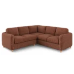 Vati 92_ Corner Sectional -  Natural Oak and Napa Rust