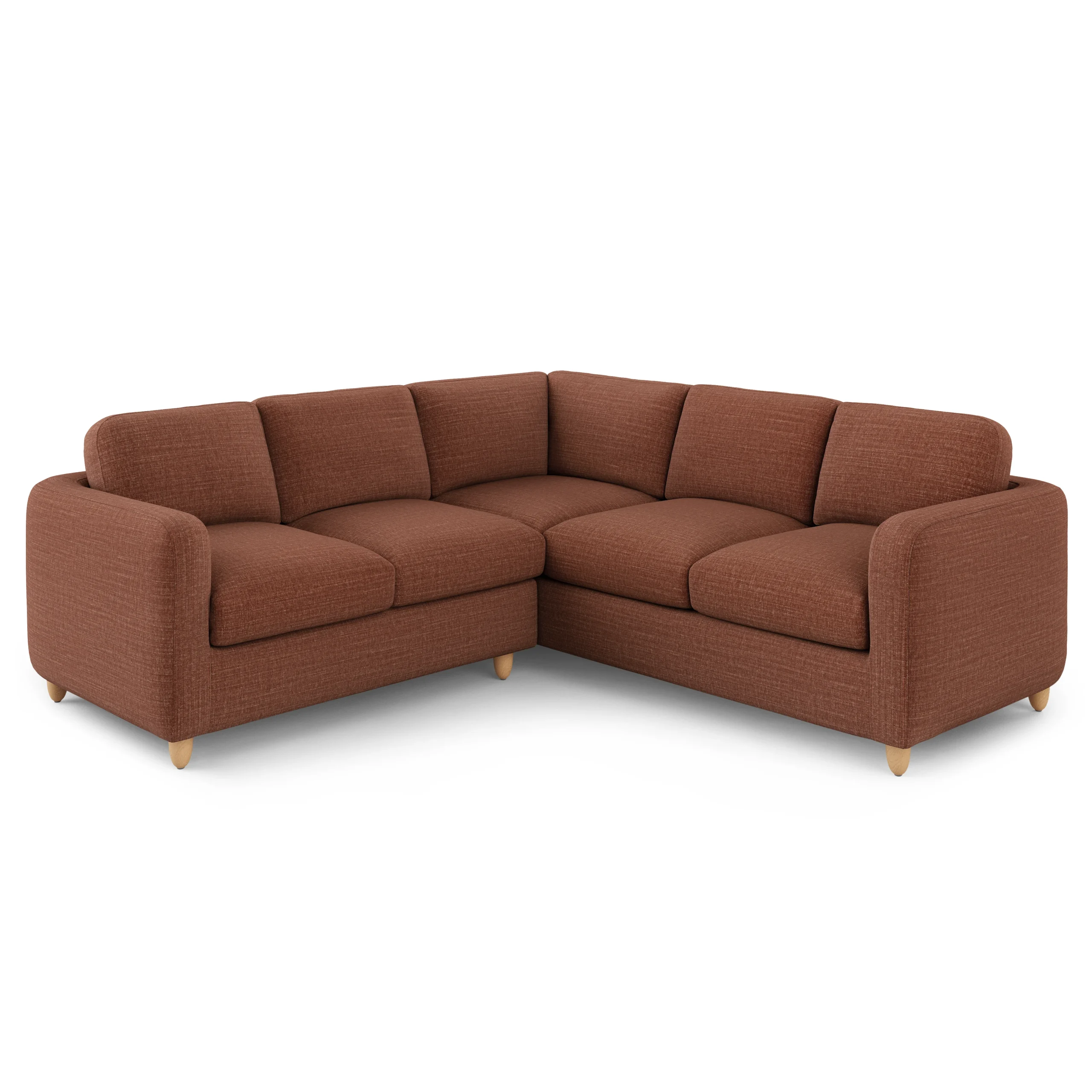 Vati 92_ Corner Sectional - Natural Oak and Napa Rust - Image 8