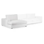 Beta 49_ Left Chaise Module - Quartz White