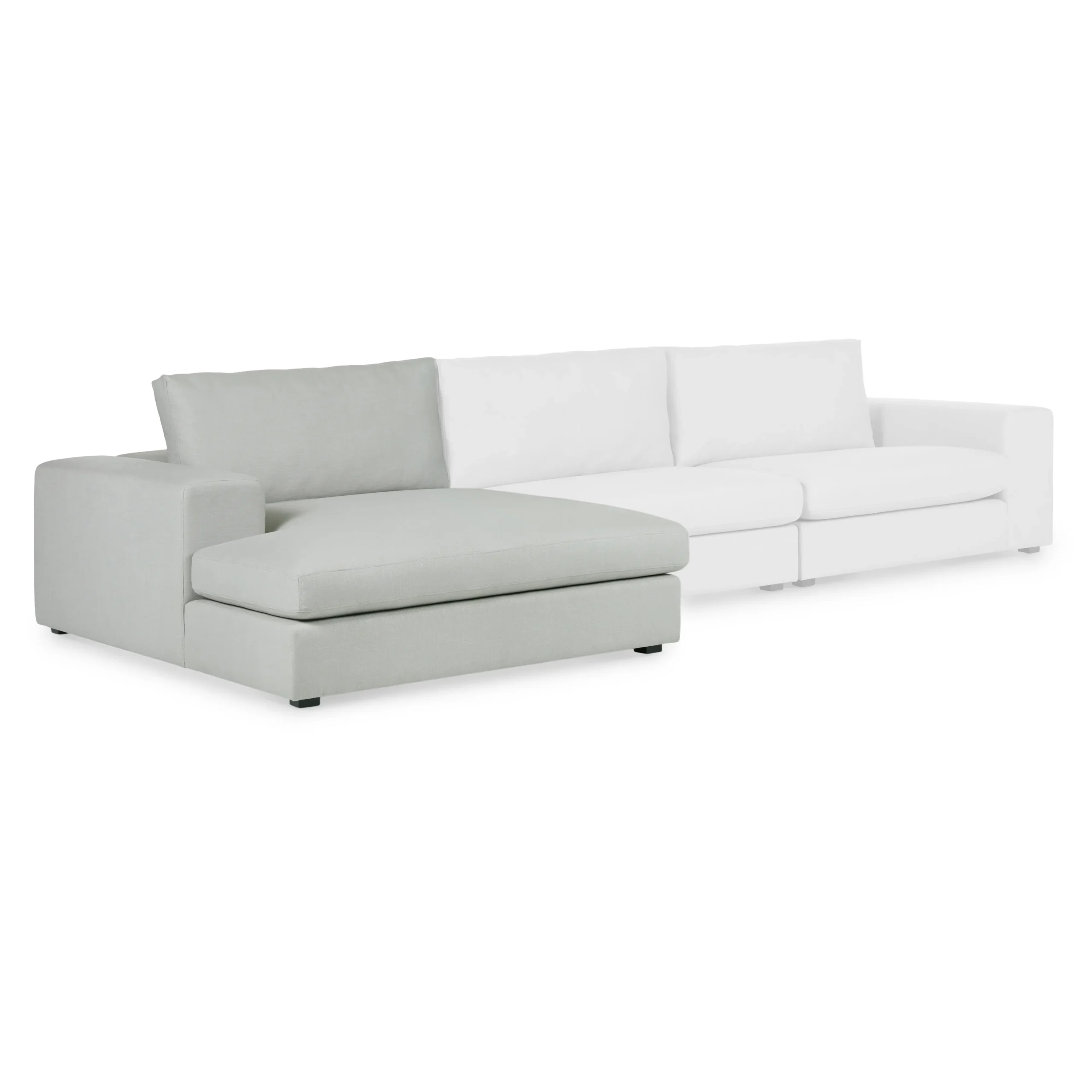 Beta 49_ Left Chaise Module - Welsh Gray - Image 3
