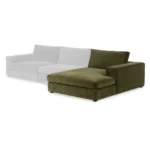 Beta 49_ Right Chaise Module - Cypress Green