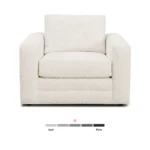 Riley 42_ Lounge Chair - Ivory Wool Bouclé