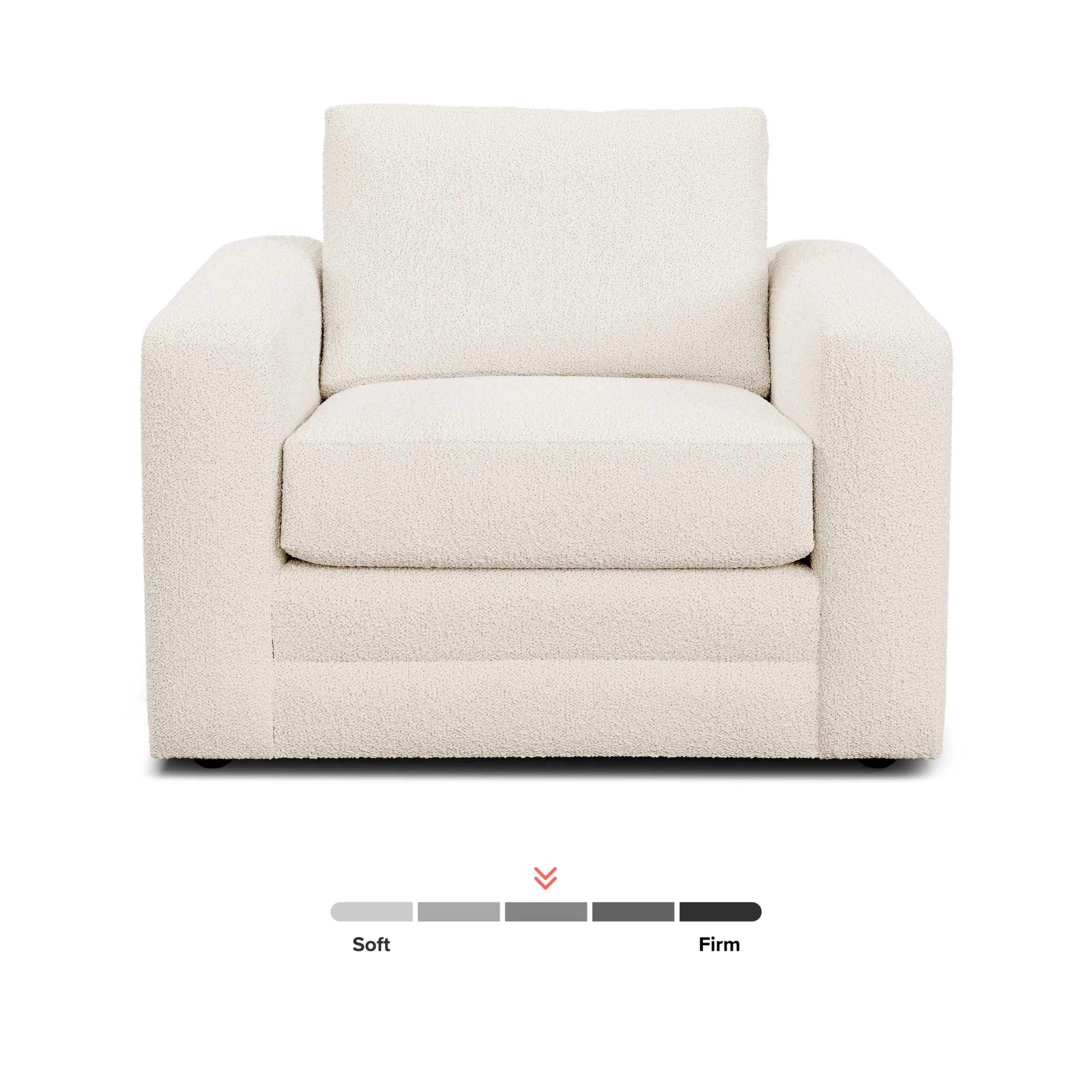 Riley 42_ Lounge Chair - Ivory Wool Bouclé - Image 9