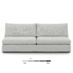 Beta 79_ Armless Modular Sofa - Welsh Gray