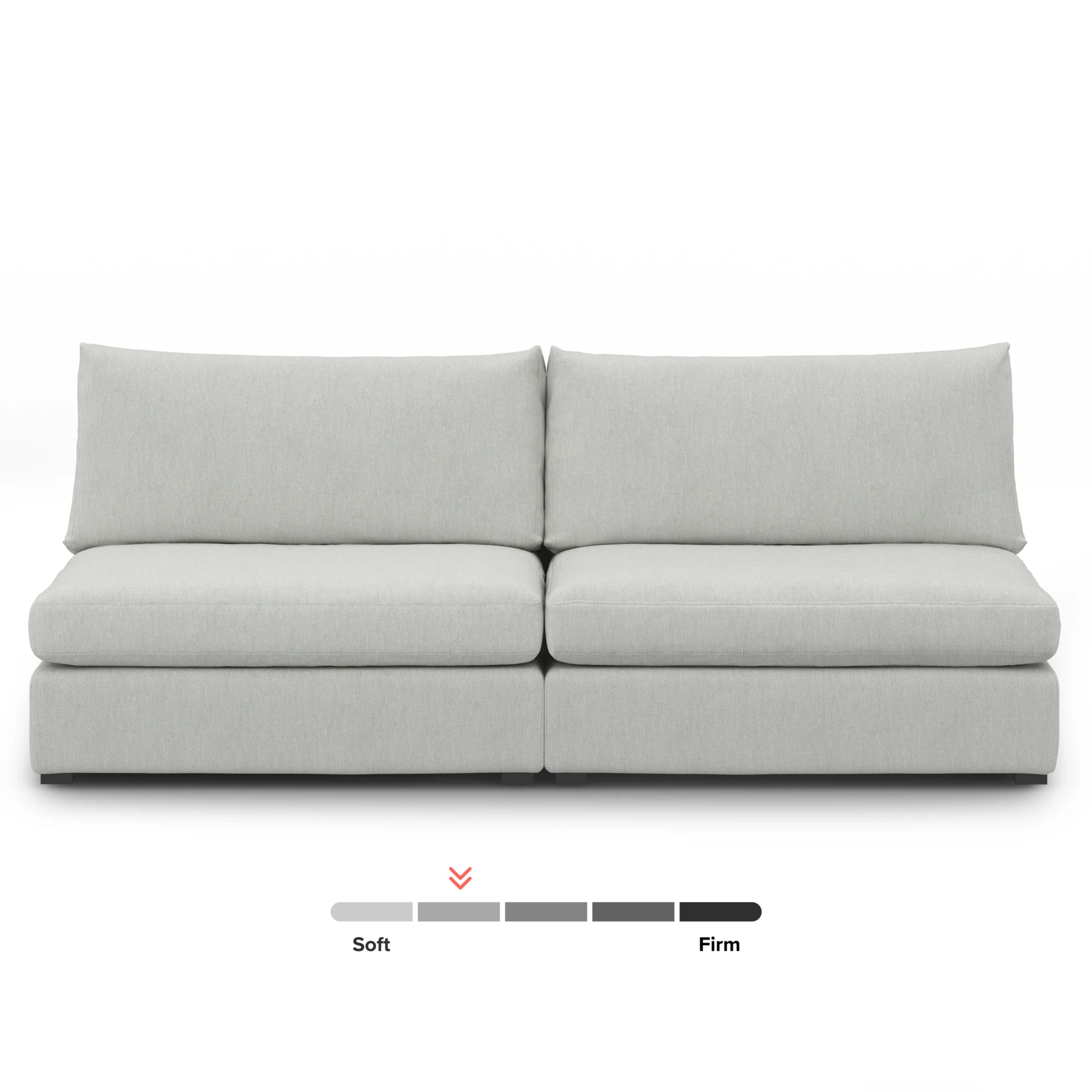 Beta 79_ Armless Modular Sofa - Welsh Gray - Image 12