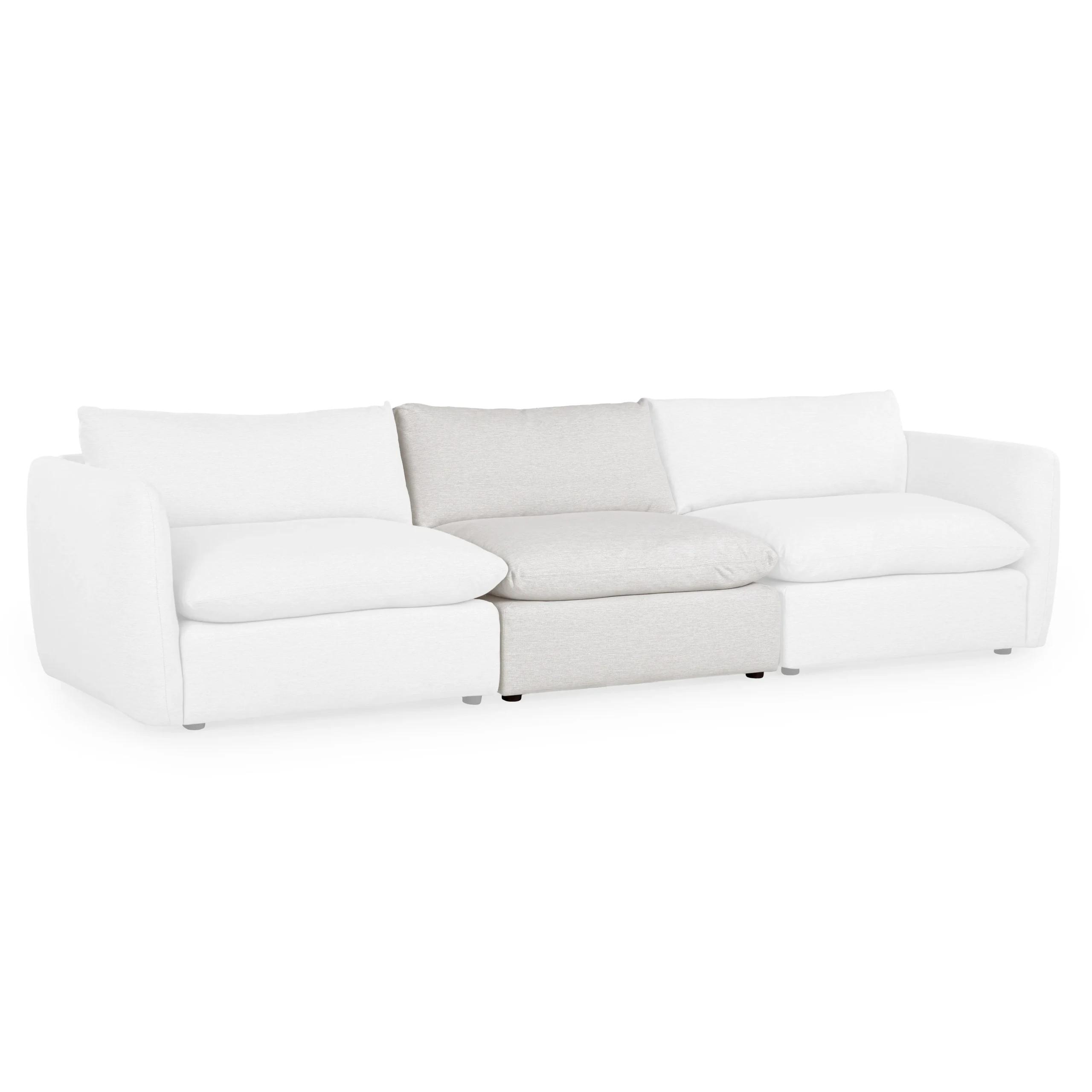 Leigh 39.5_ Armless Chair Module - Silver Ivory - Image 9