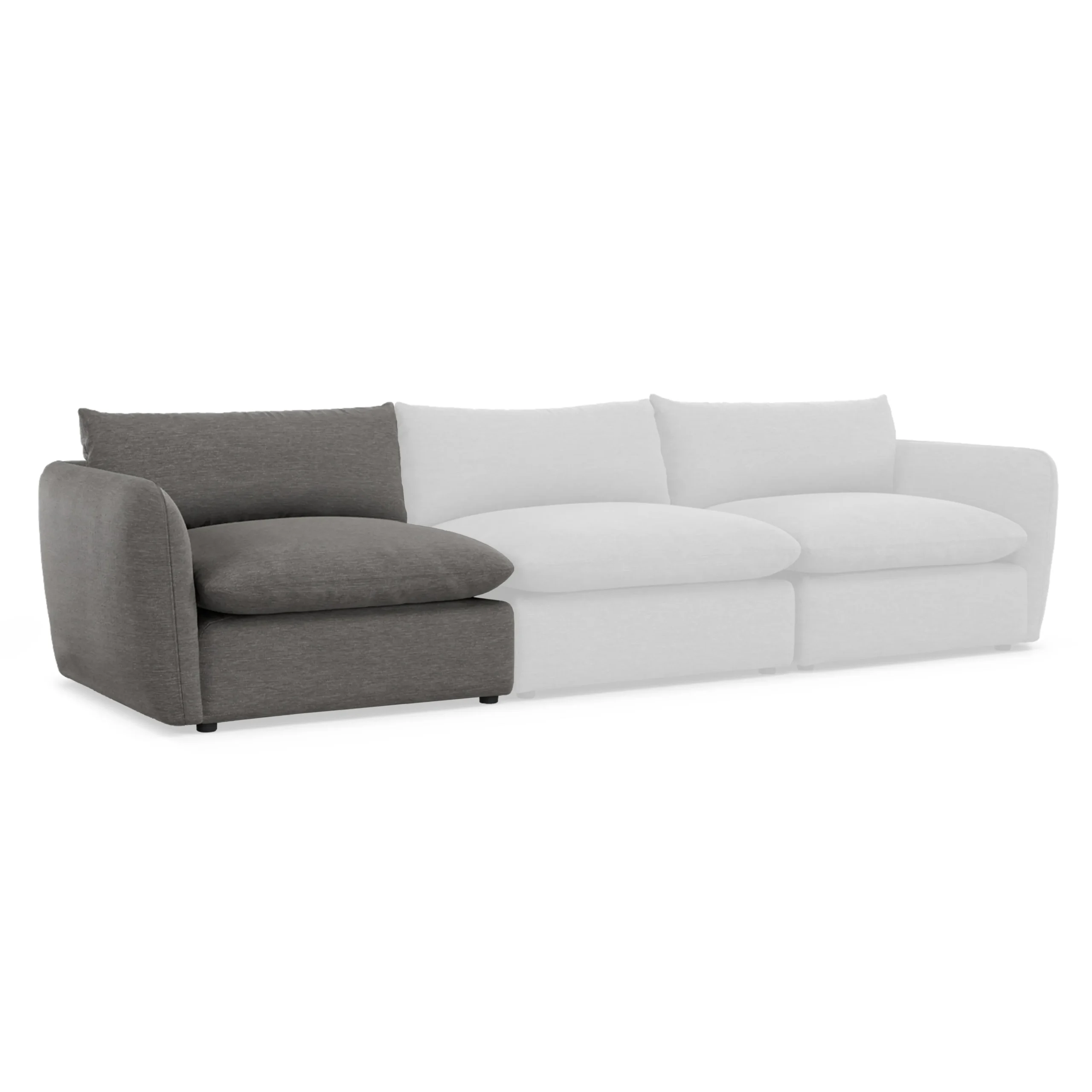Leigh 46_ Left Arm Module - Silver Gray - Image 3