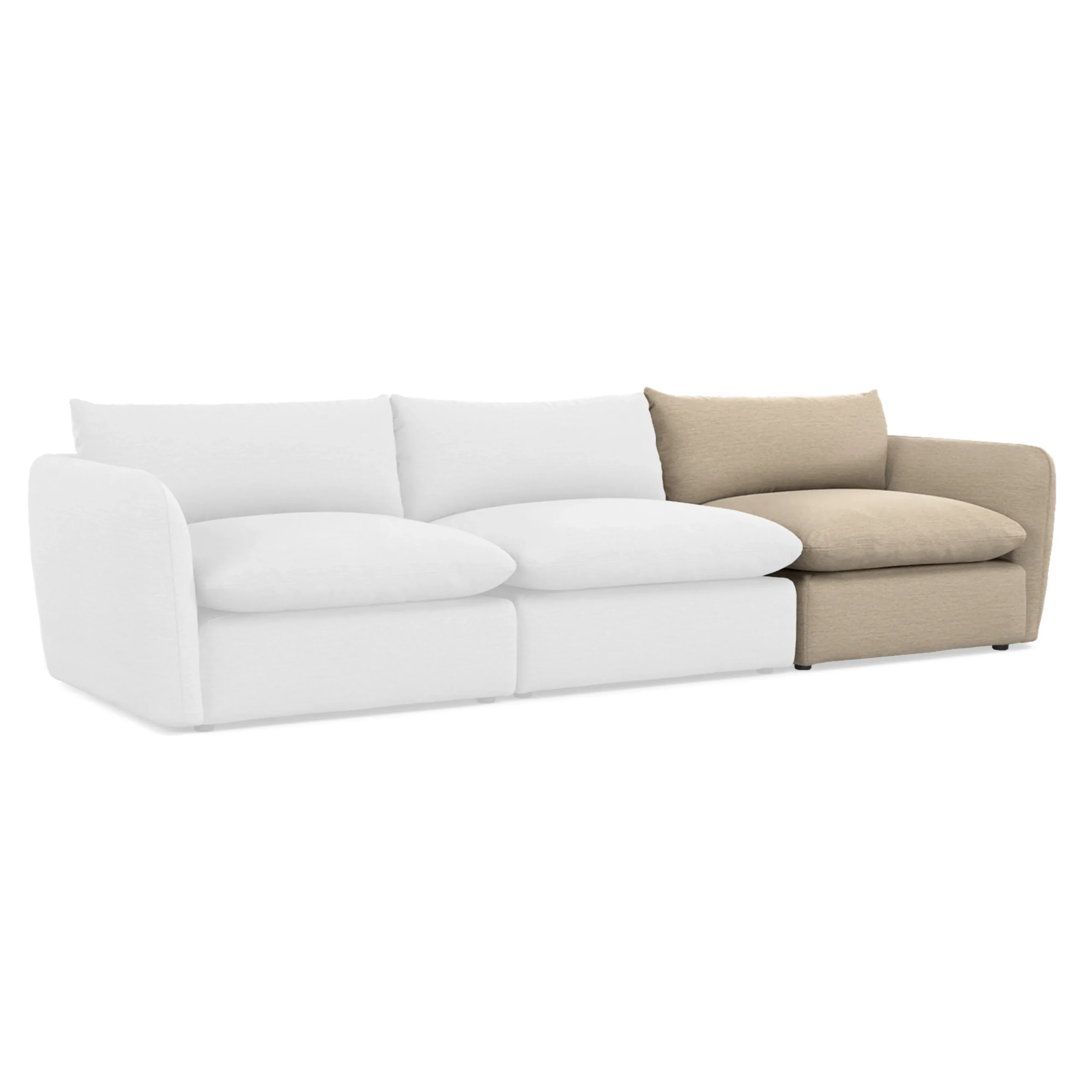 Leigh 46_ Right Arm Module - Silver Taupe - Image 5