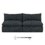 Leigh 79_ Armless Modular Sofa - Napa Charcoal