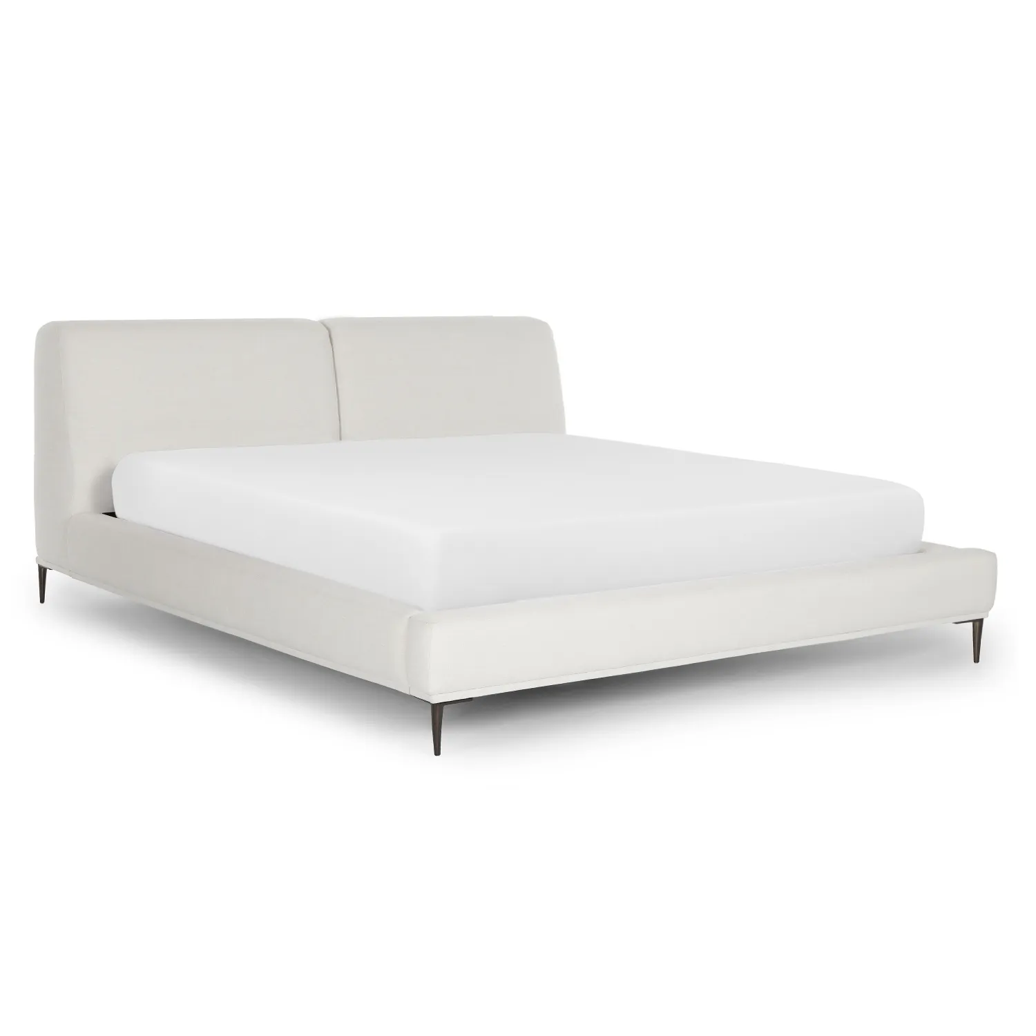 Abisko King Upholstered Bed - Quartz White - Image 3