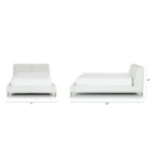 Abisko Queen Upholstered Bed - Quartz White