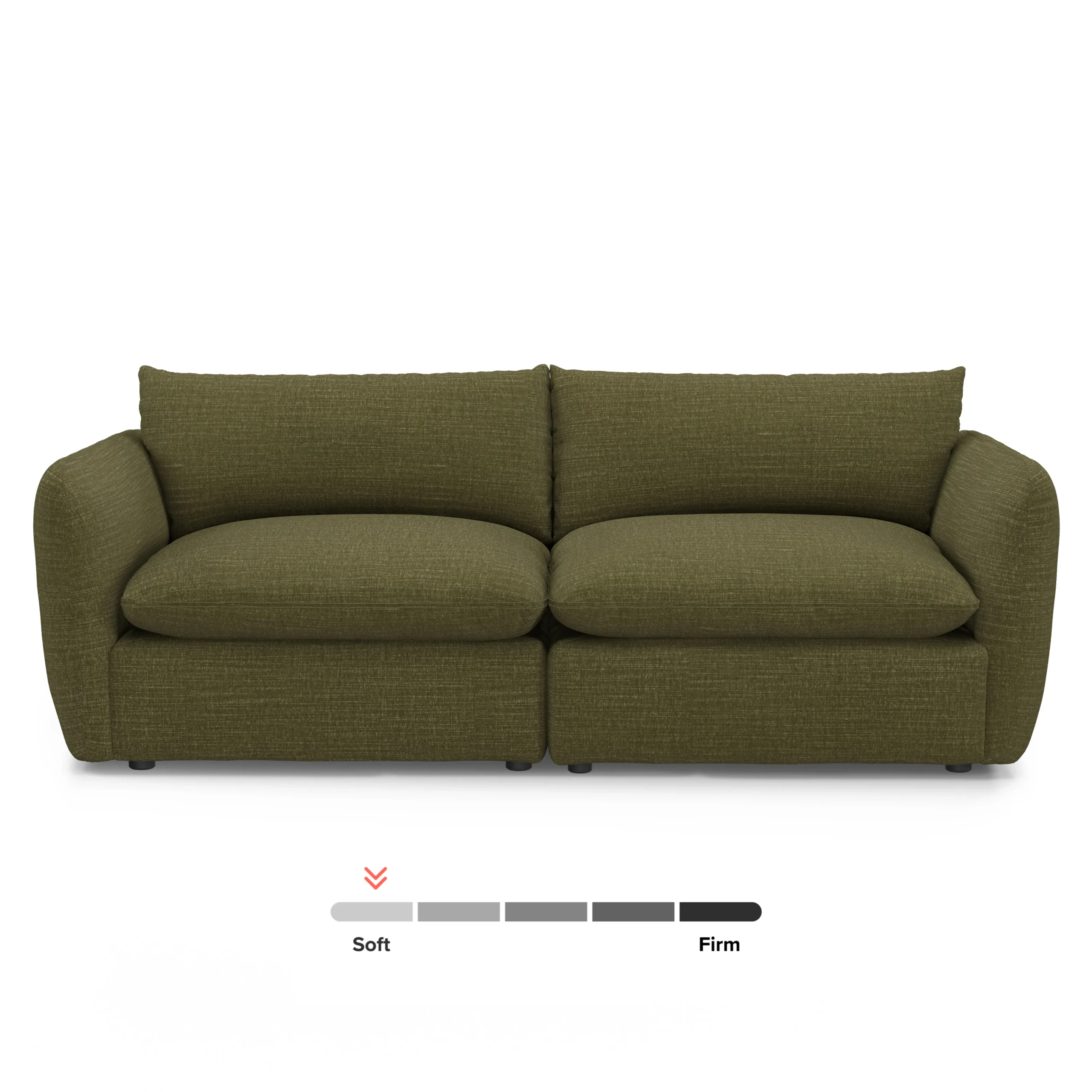 Leigh 92_ Modular Sofa - Napa Moss - Image 12