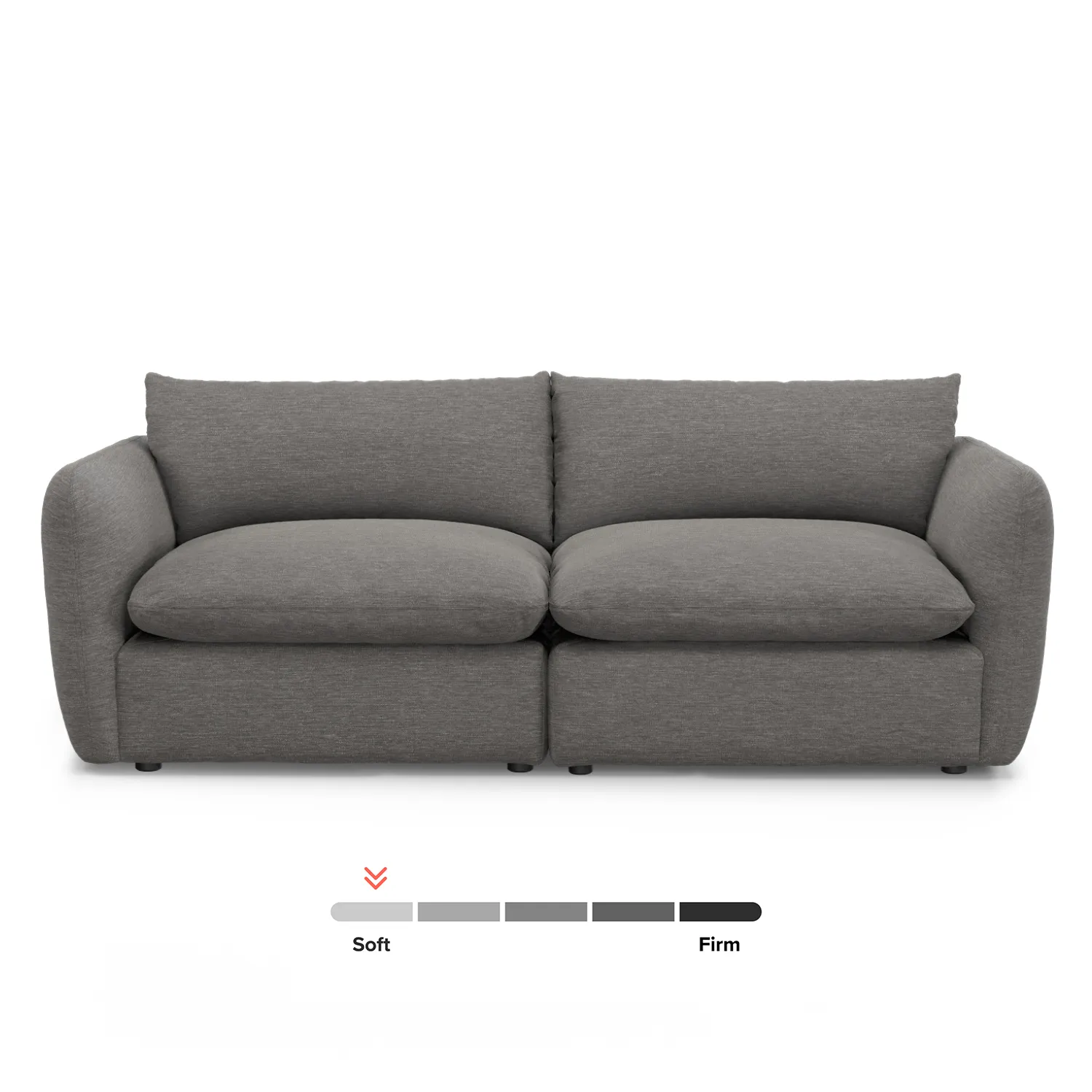 Leigh 92_ Modular Sofa - Silver Gray - Image 12