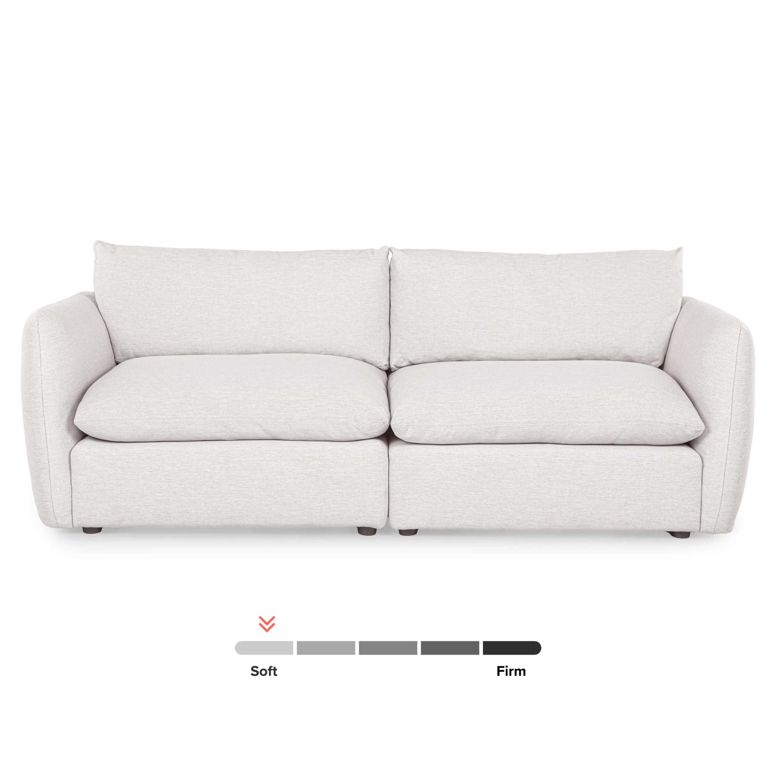 Leigh 92_ Modular Sofa - Silver Ivory - Image 8