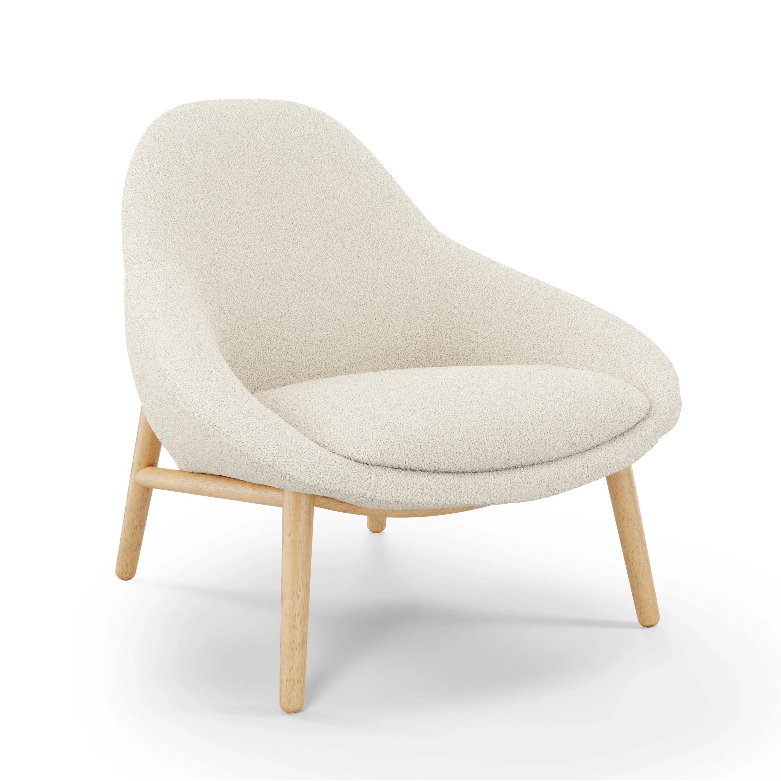 Sunny 32_ Lounge Chair - Ivory Wool Bouclé - Image 10