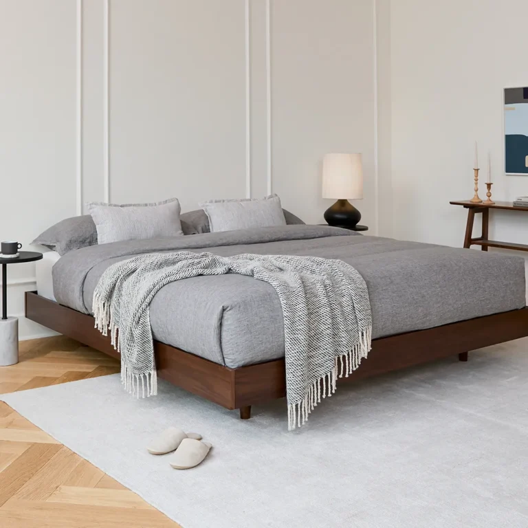 Basi King Bed Frame - Walnut