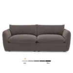 Leigh 92_ Velvet Modular Sofa - Hale Warm Gray