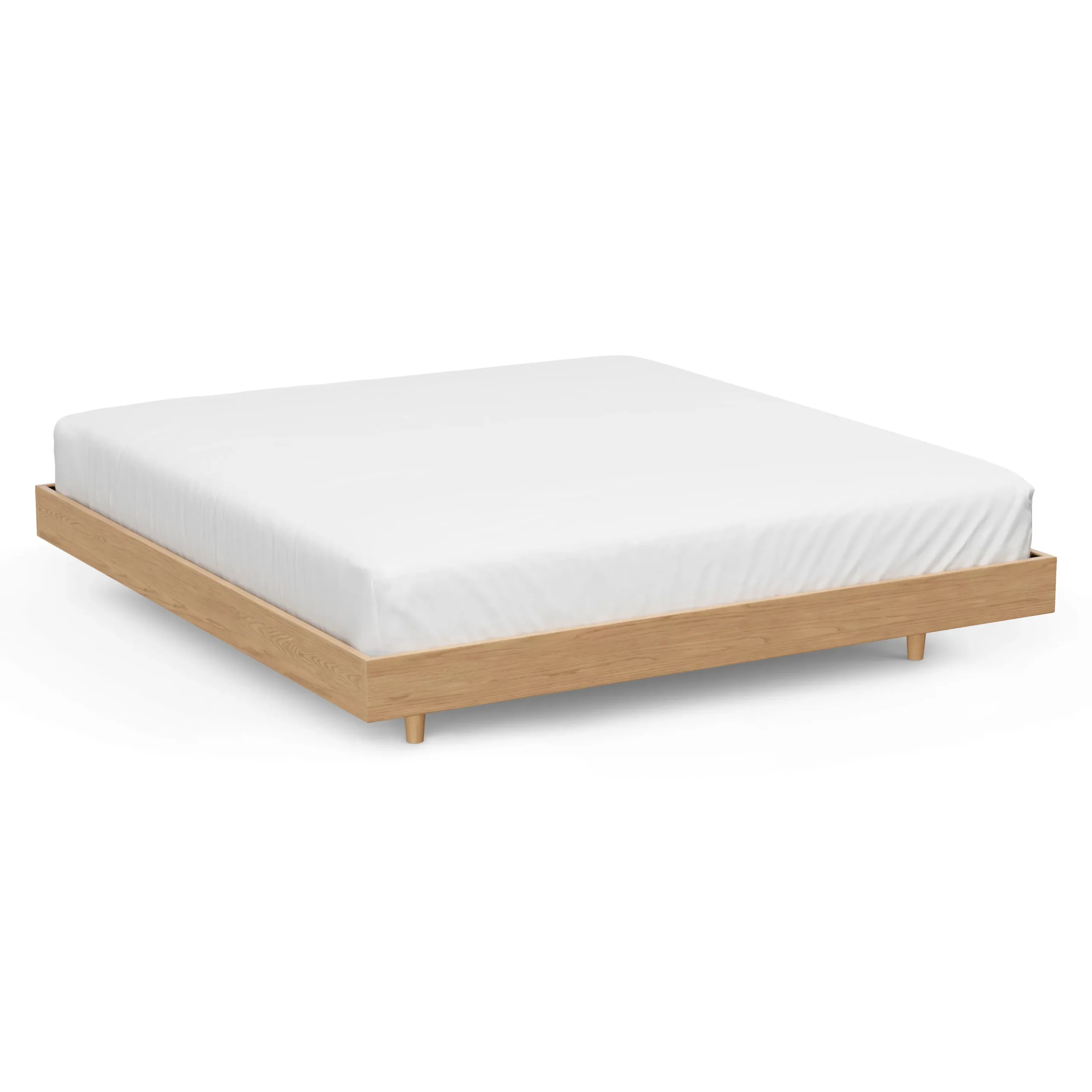Basi King Bed Frame - White Oak - Image 5