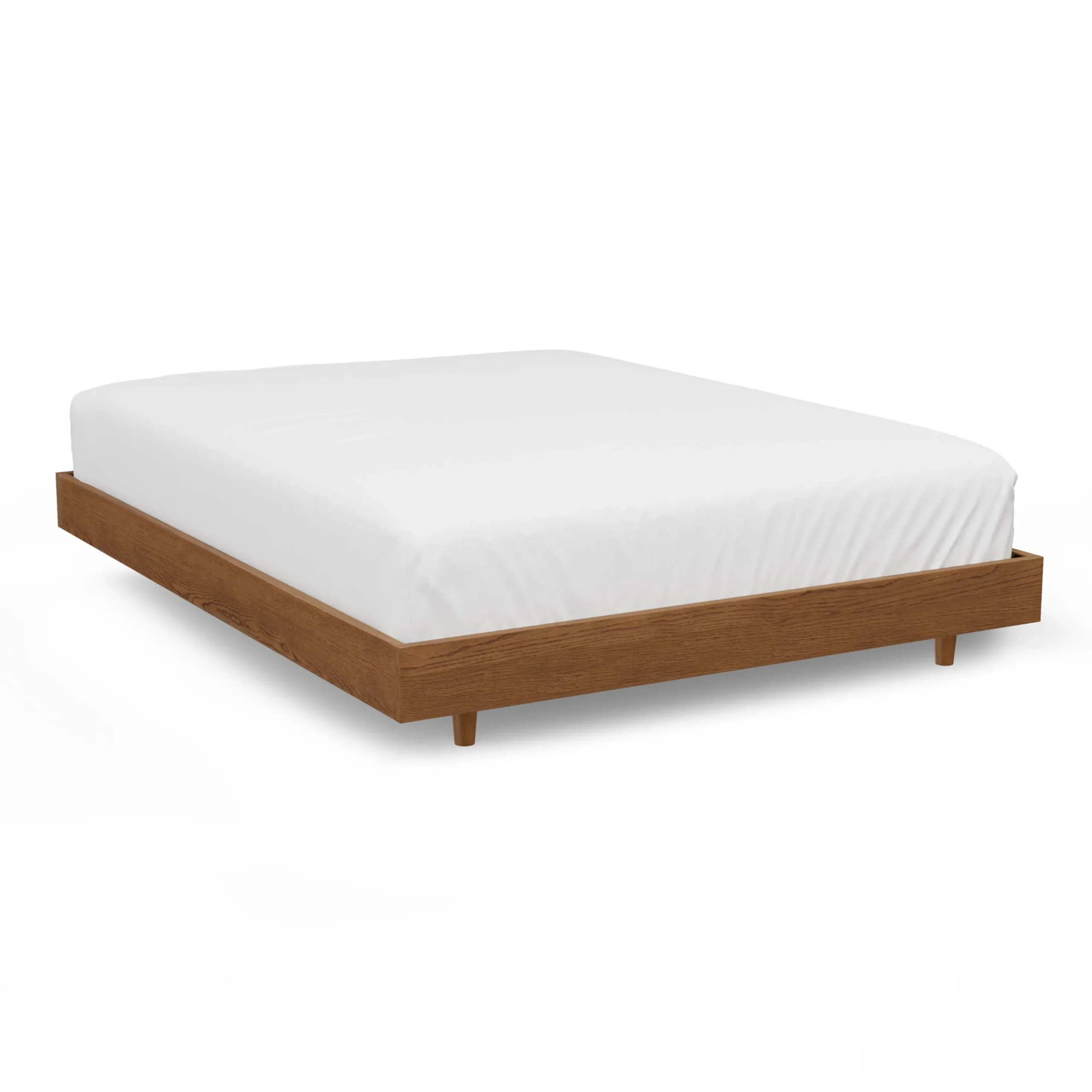 Basi Queen Bed Frame - Smoked Oak - Image 4