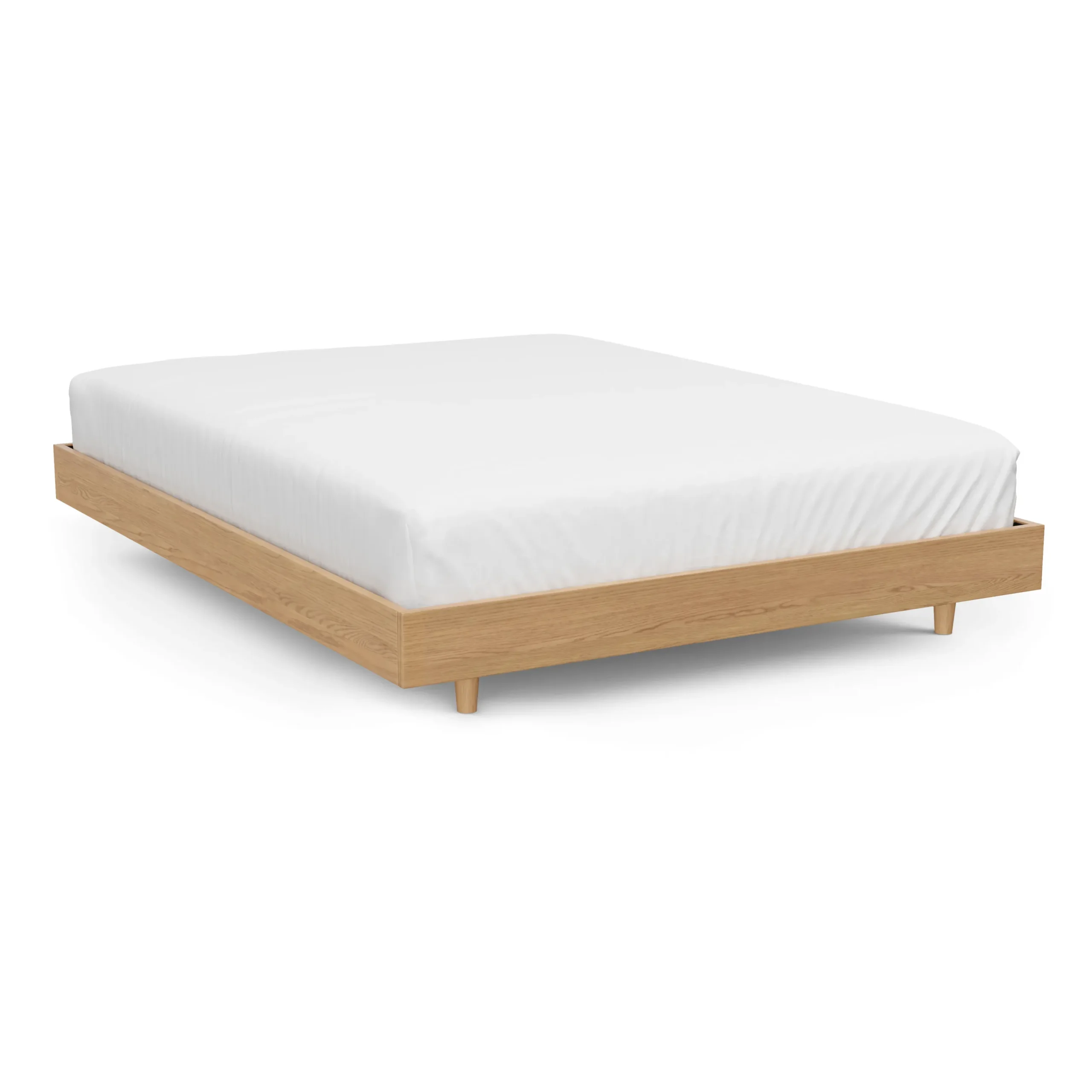 Basi Queen Bed Frame - White Oak - Image 9