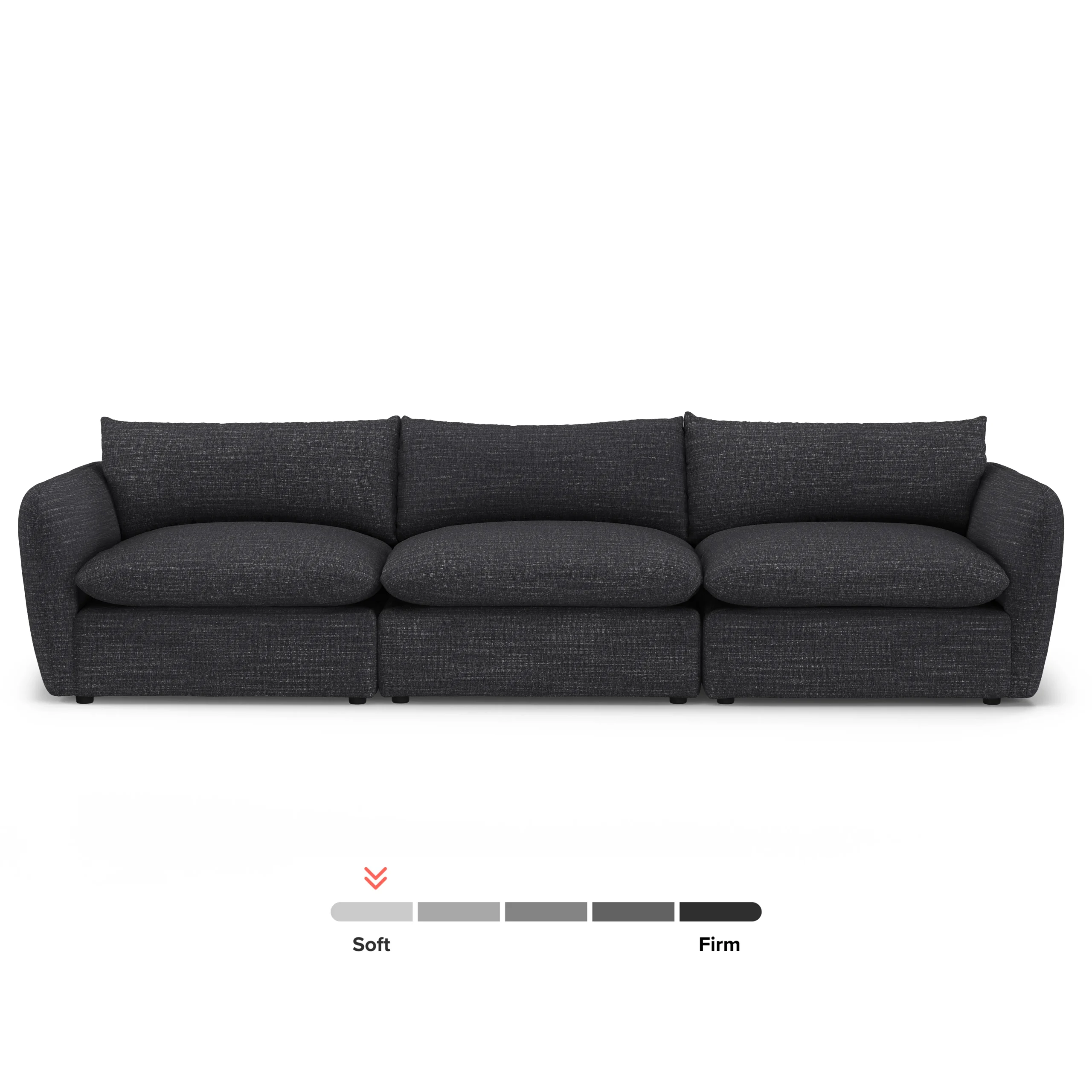 Leigh 131.5_ Modular Sofa - Napa Charcoal - Image 12