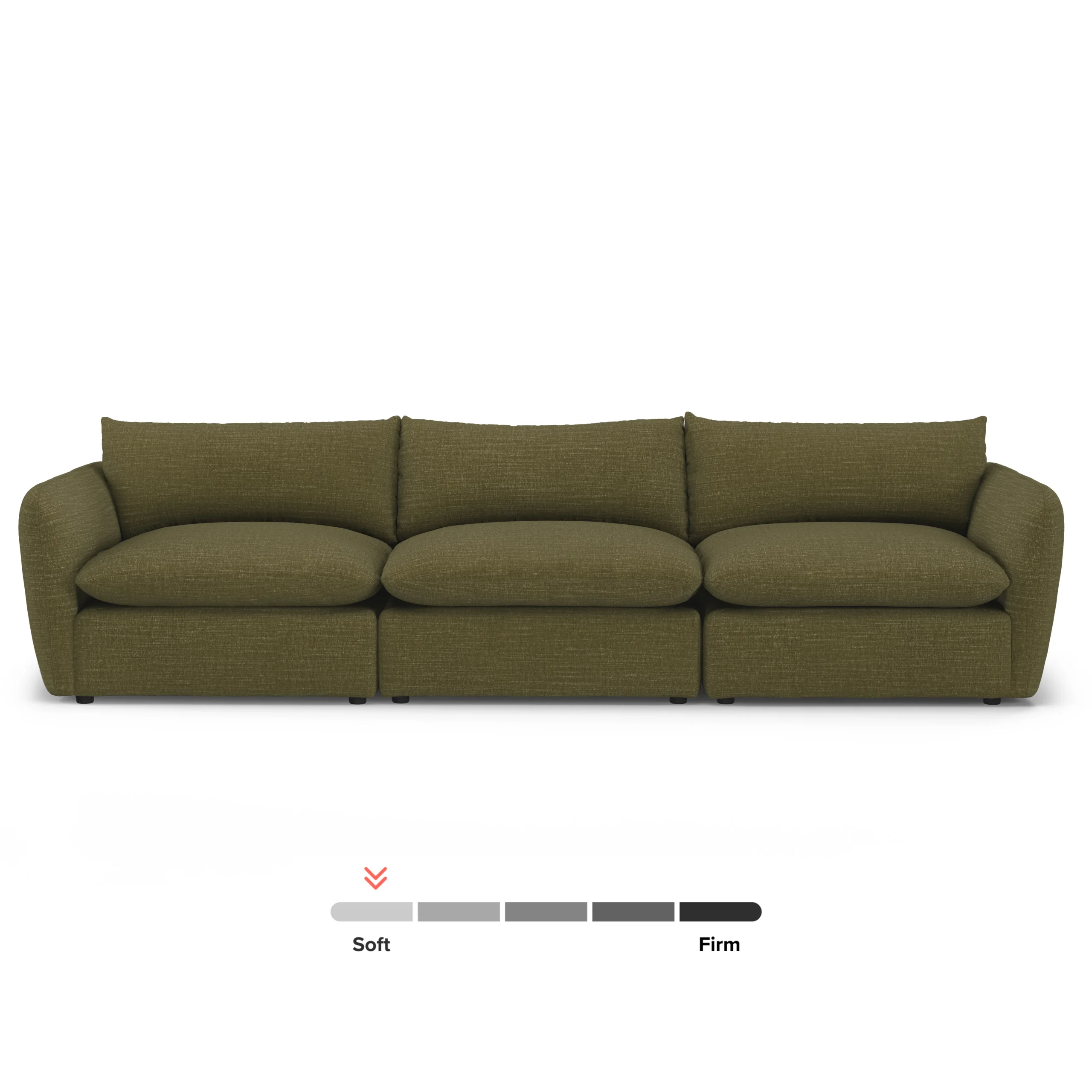 Leigh 131.5_ Modular Sofa - Napa Moss - Image 12