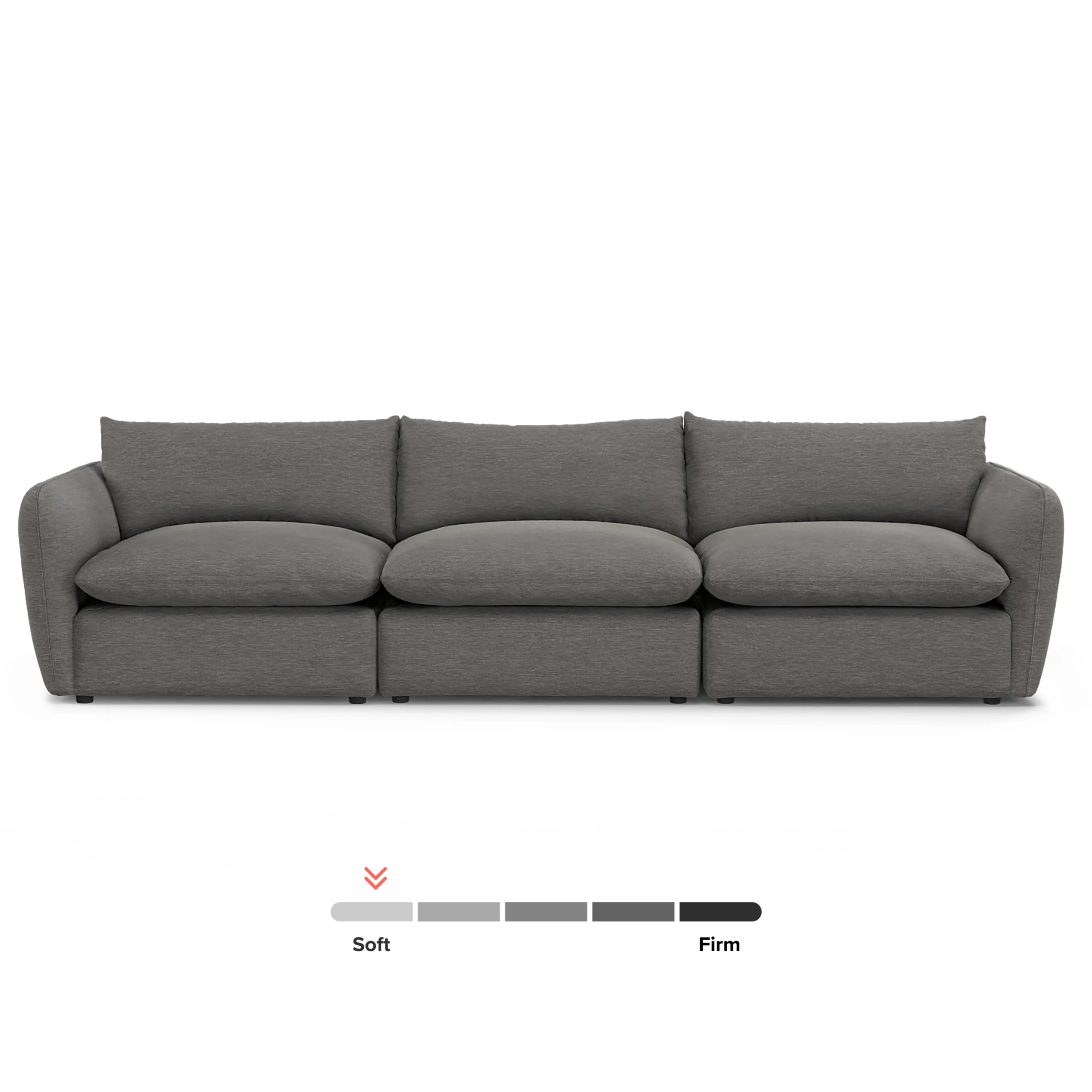 Leigh 131.5_ Modular Sofa - Silver Gray - Image 12