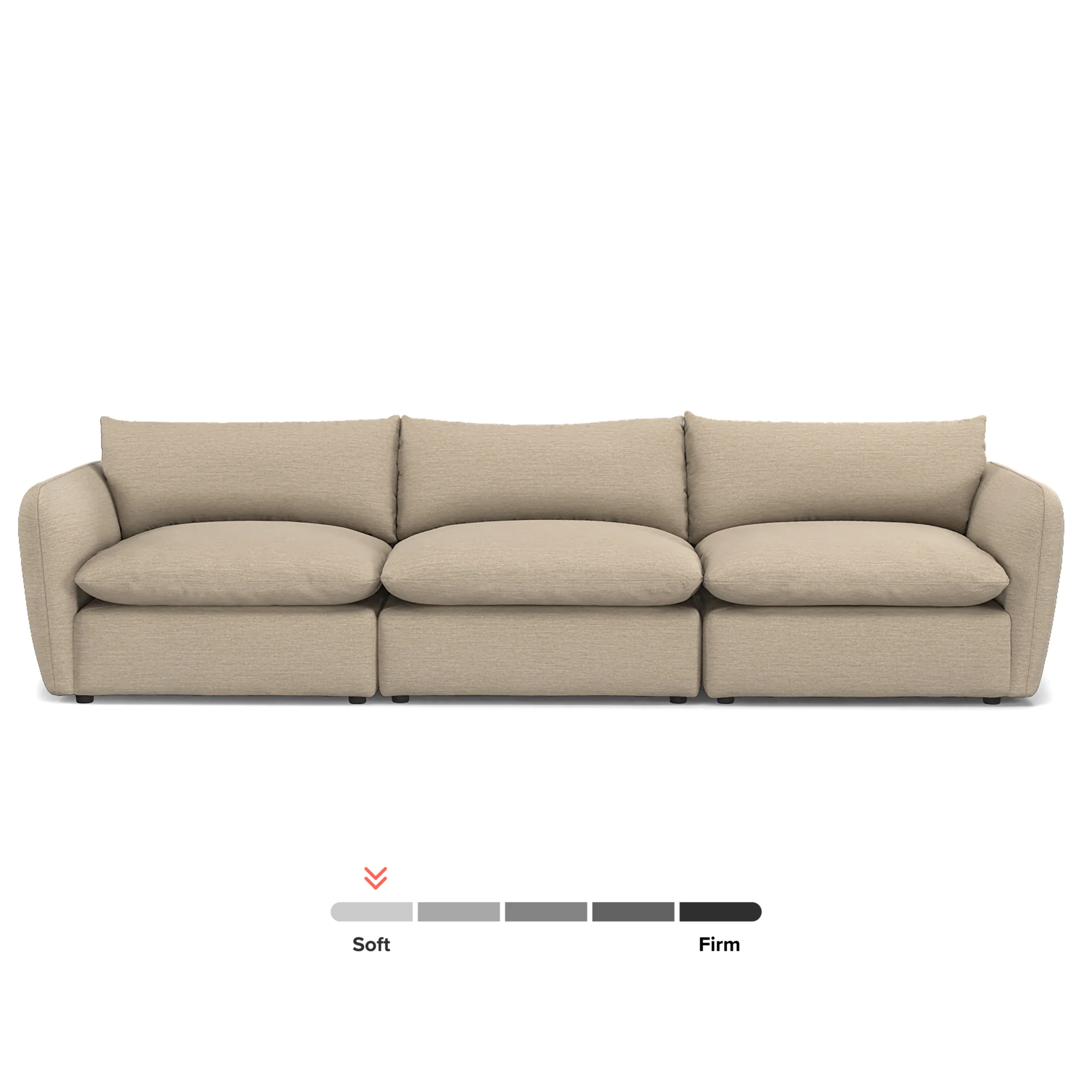 Leigh 131.5_ Modular Sofa - Silver Taupe - Image 12