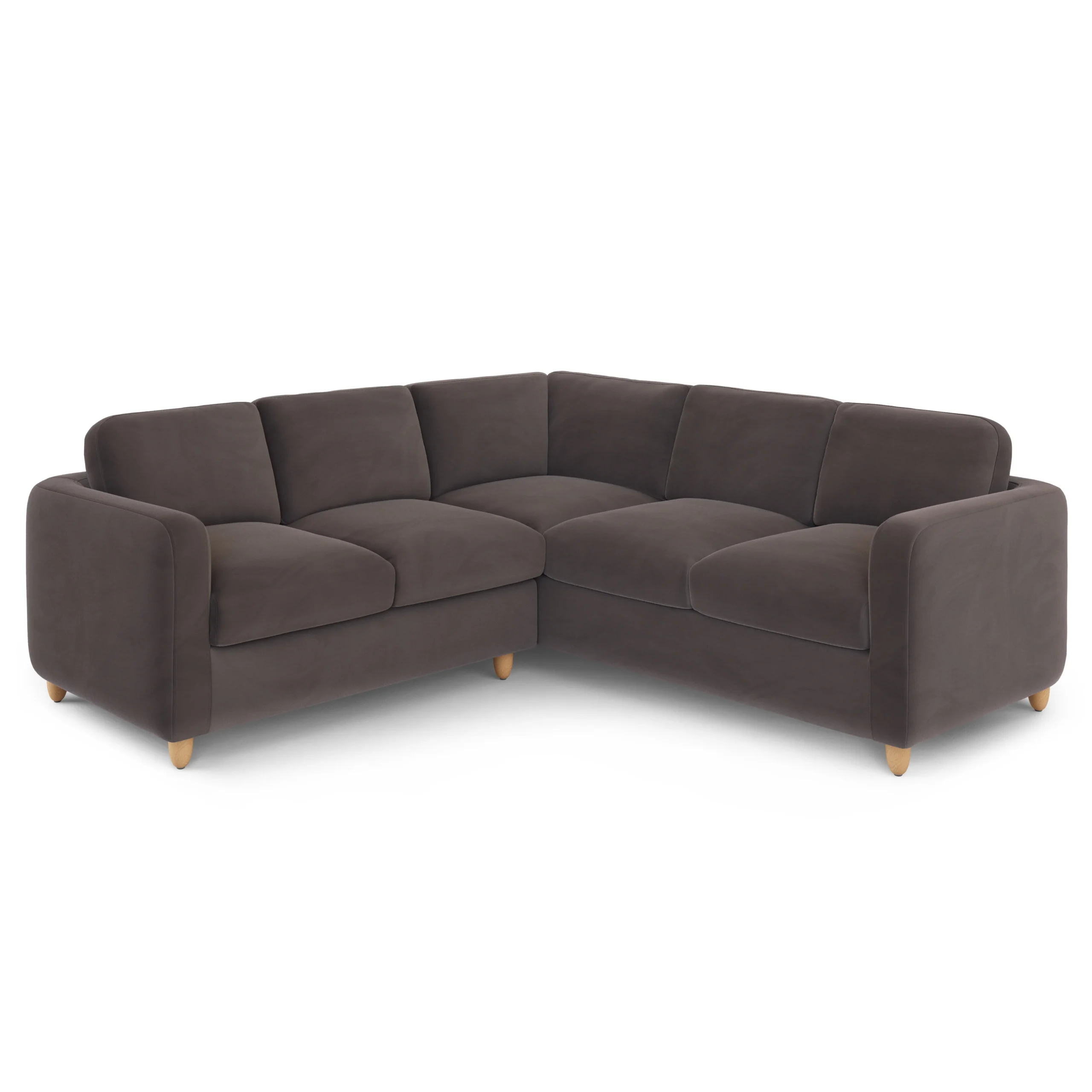 Vati 92_ Velvet Corner Sectional - Natural Oak and Hale Warm Gray - Image 19