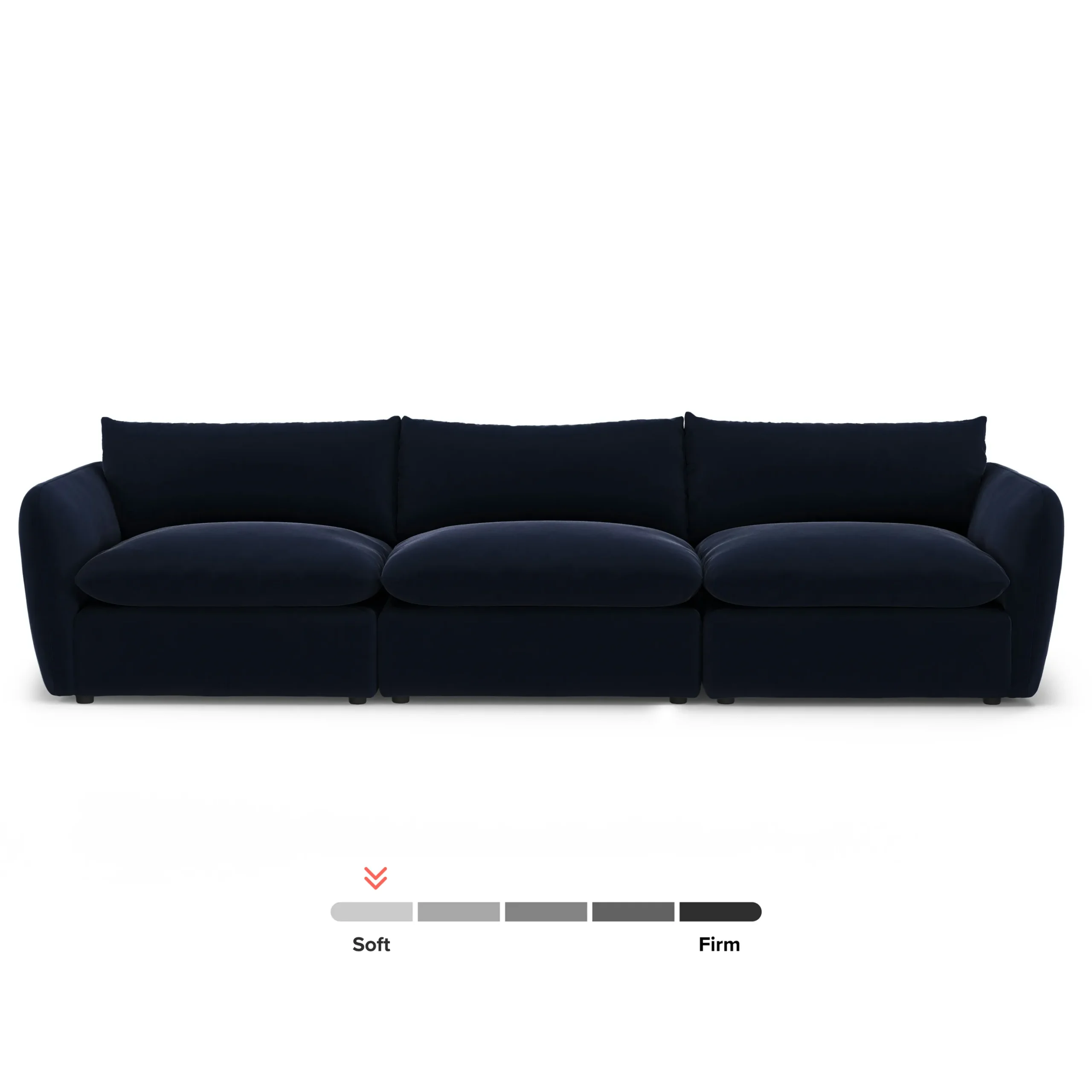 Leigh 131.5_ Velvet Modular Sofa - Hale Ink - Image 11