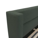 Calabri King Upholstered Bed - Green Wool Bouclé